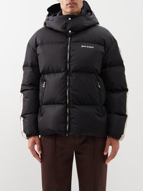 Palm Angels Track hooded down jacket