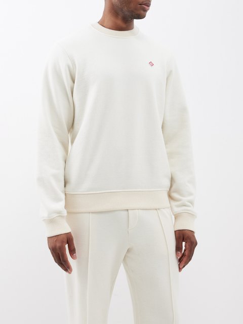 White Rubber-tab knitted sweater | Craig Green | MATCHES UK