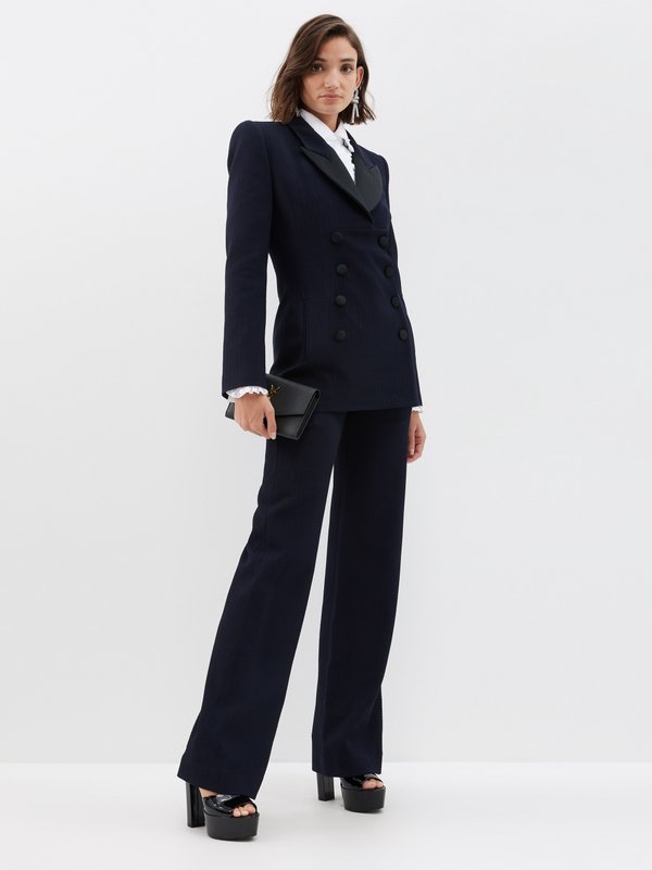 Vivienne Westwood Ray wool-cloqué suit trousers