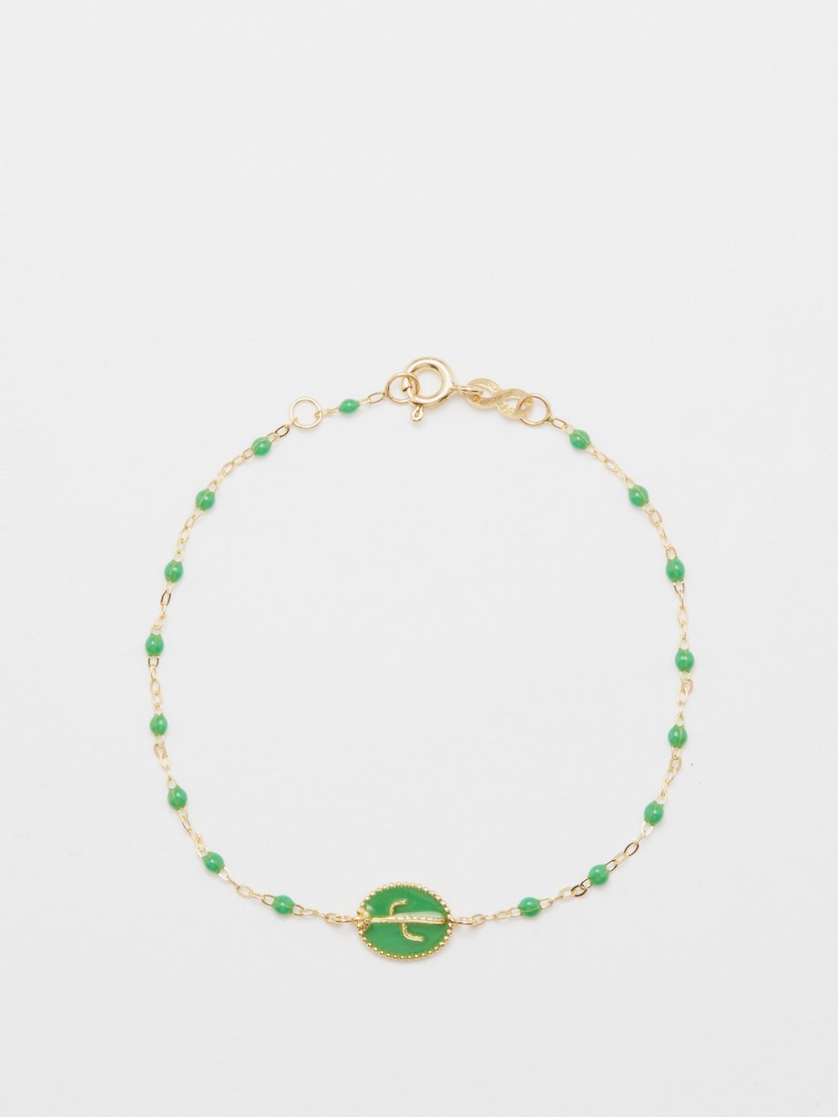 Gigi Clozeau Cactus resin & 18kt gold bracelet