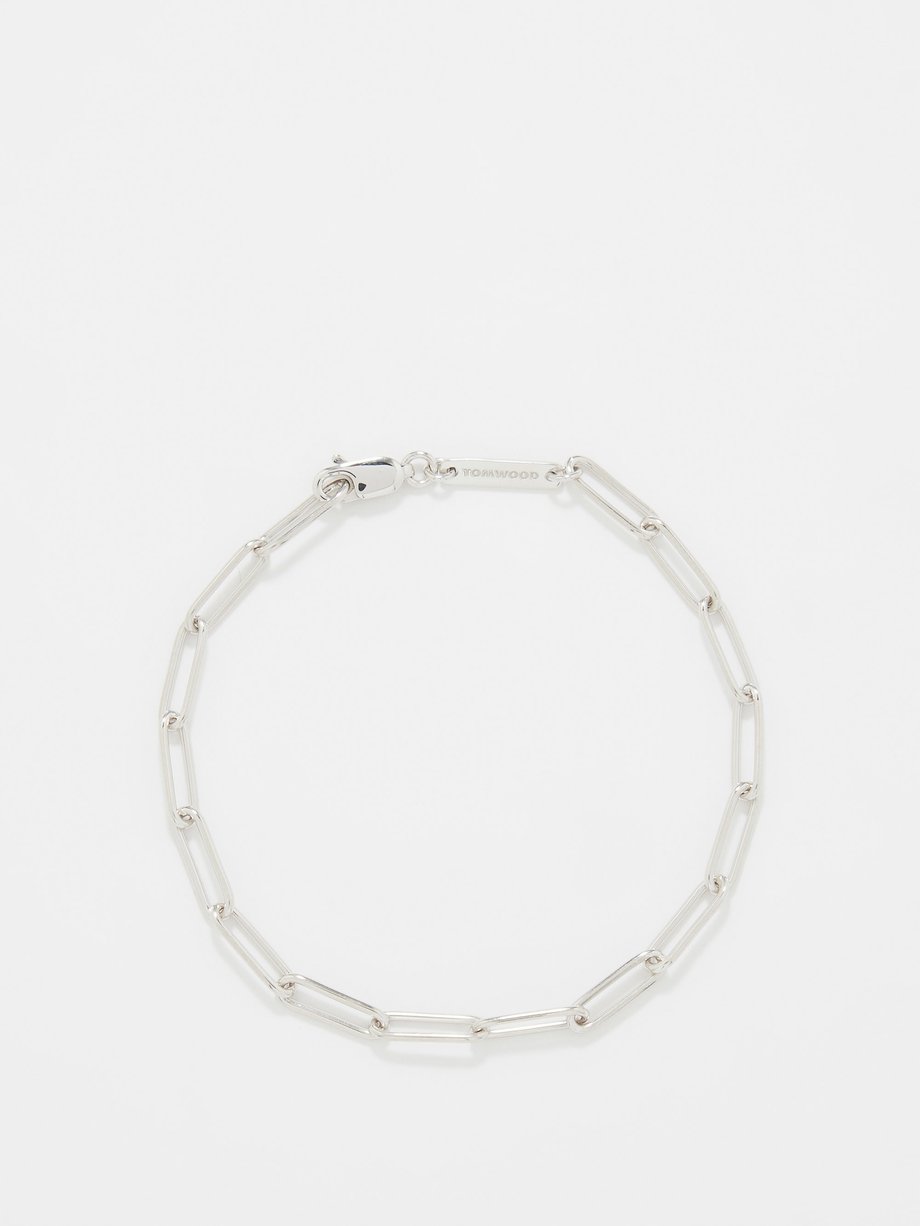 Silver Box-link sterling-silver bracelet | Tom Wood