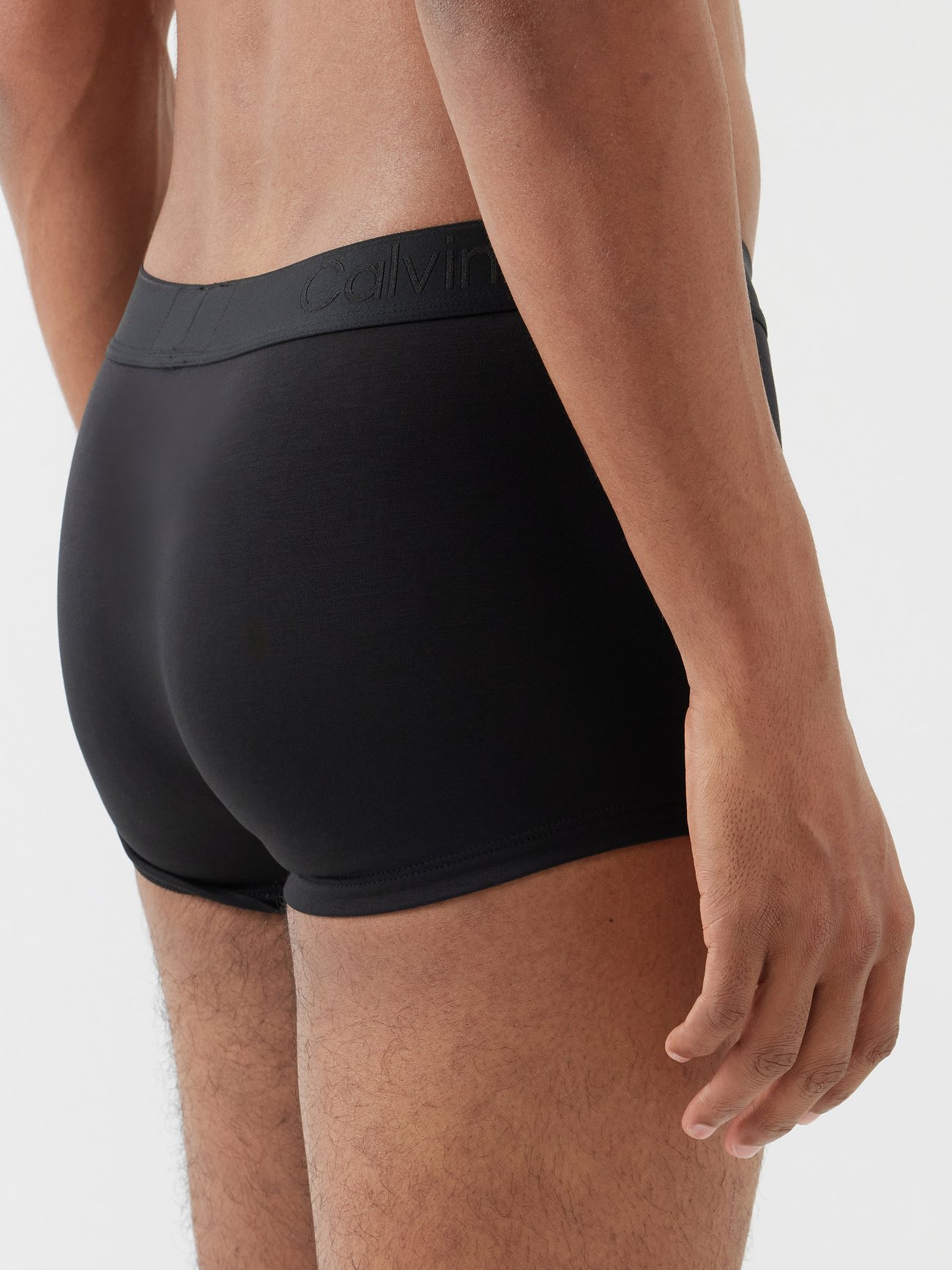 Black Pack of three logo-waistband lyocell-blend trunks, Calvin Klein  Underwear