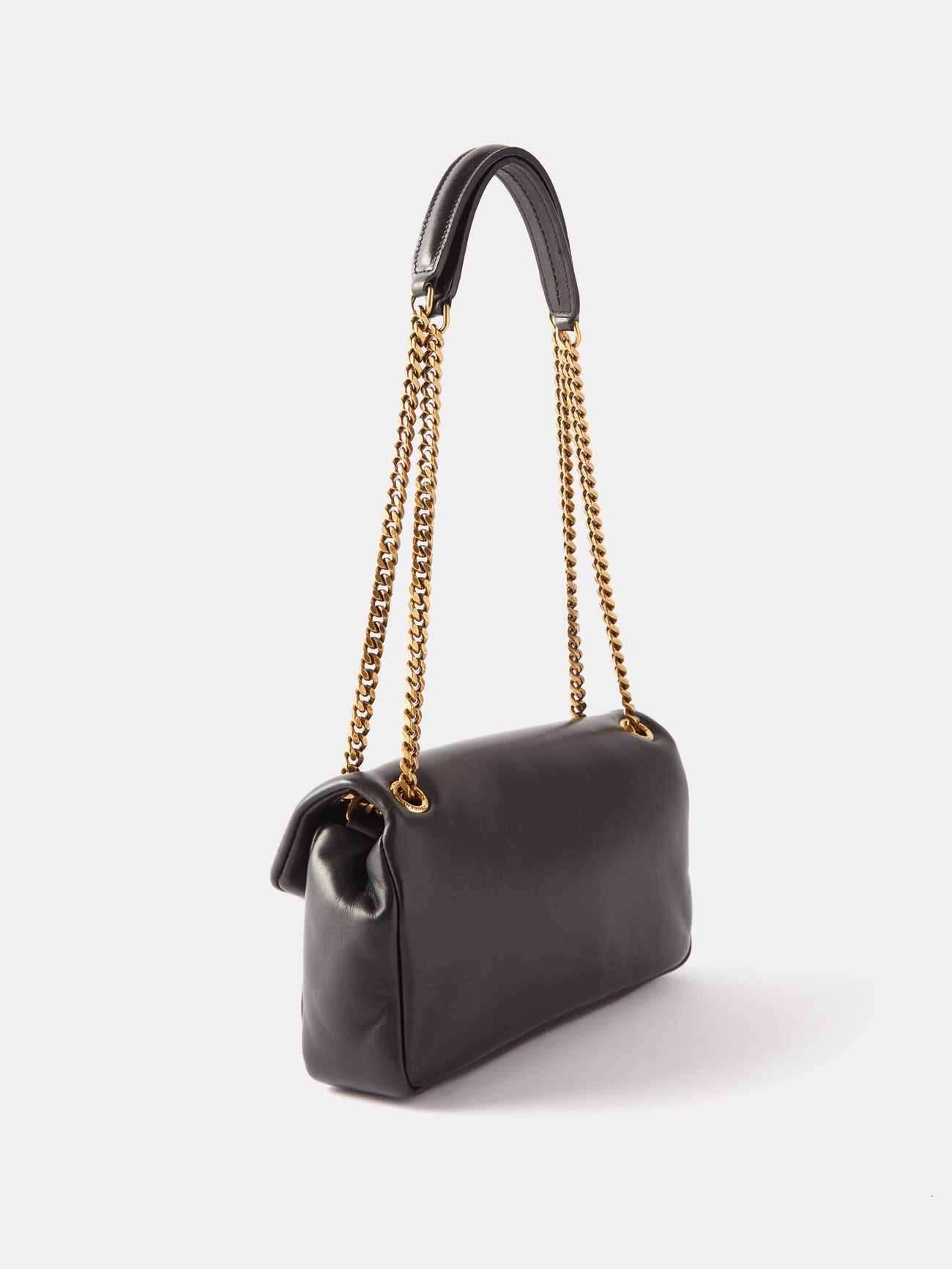 Saint Laurent Calypso Ysl Leather Chain Shoulder Bag