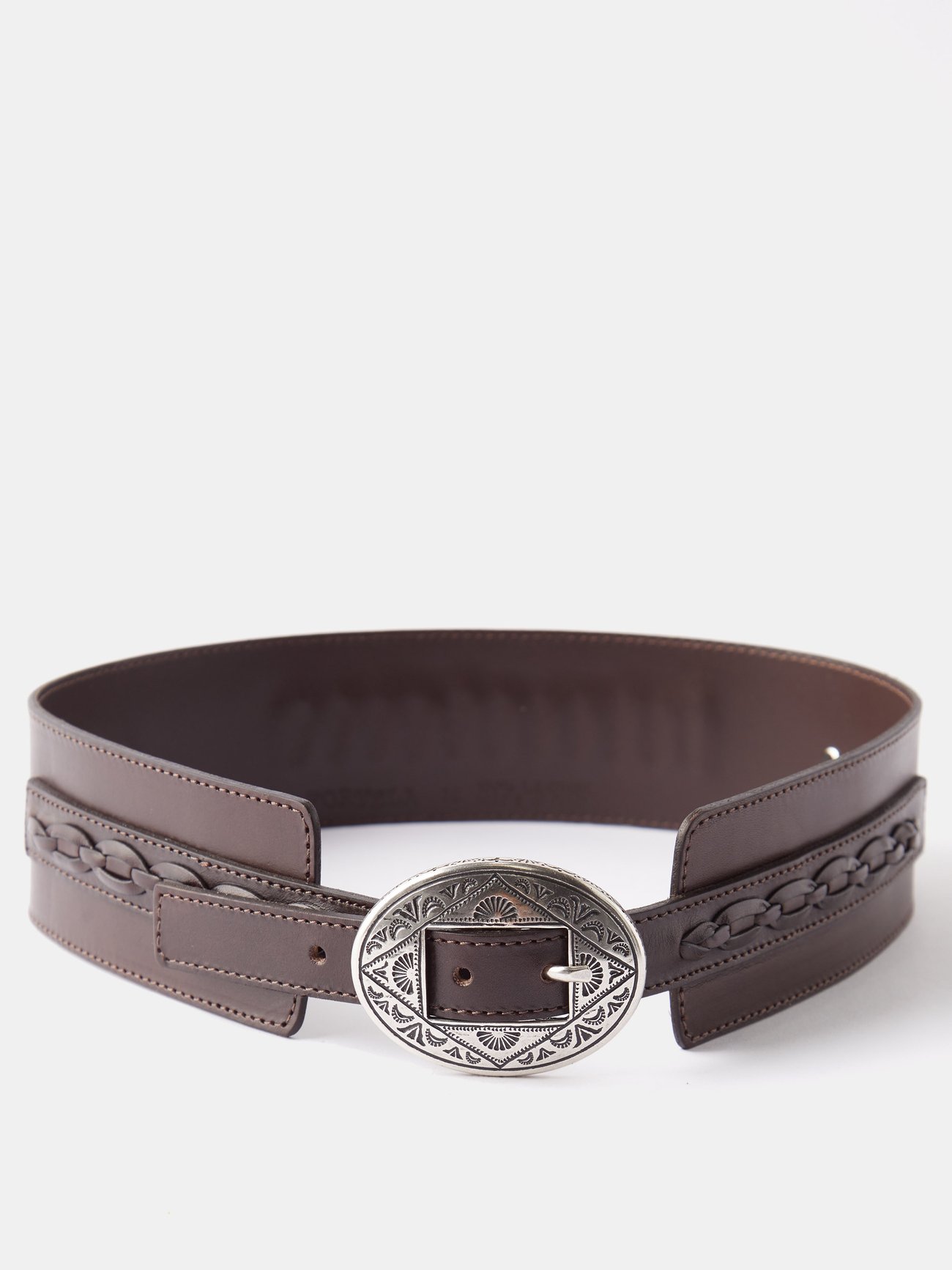 Carol braided leather belt