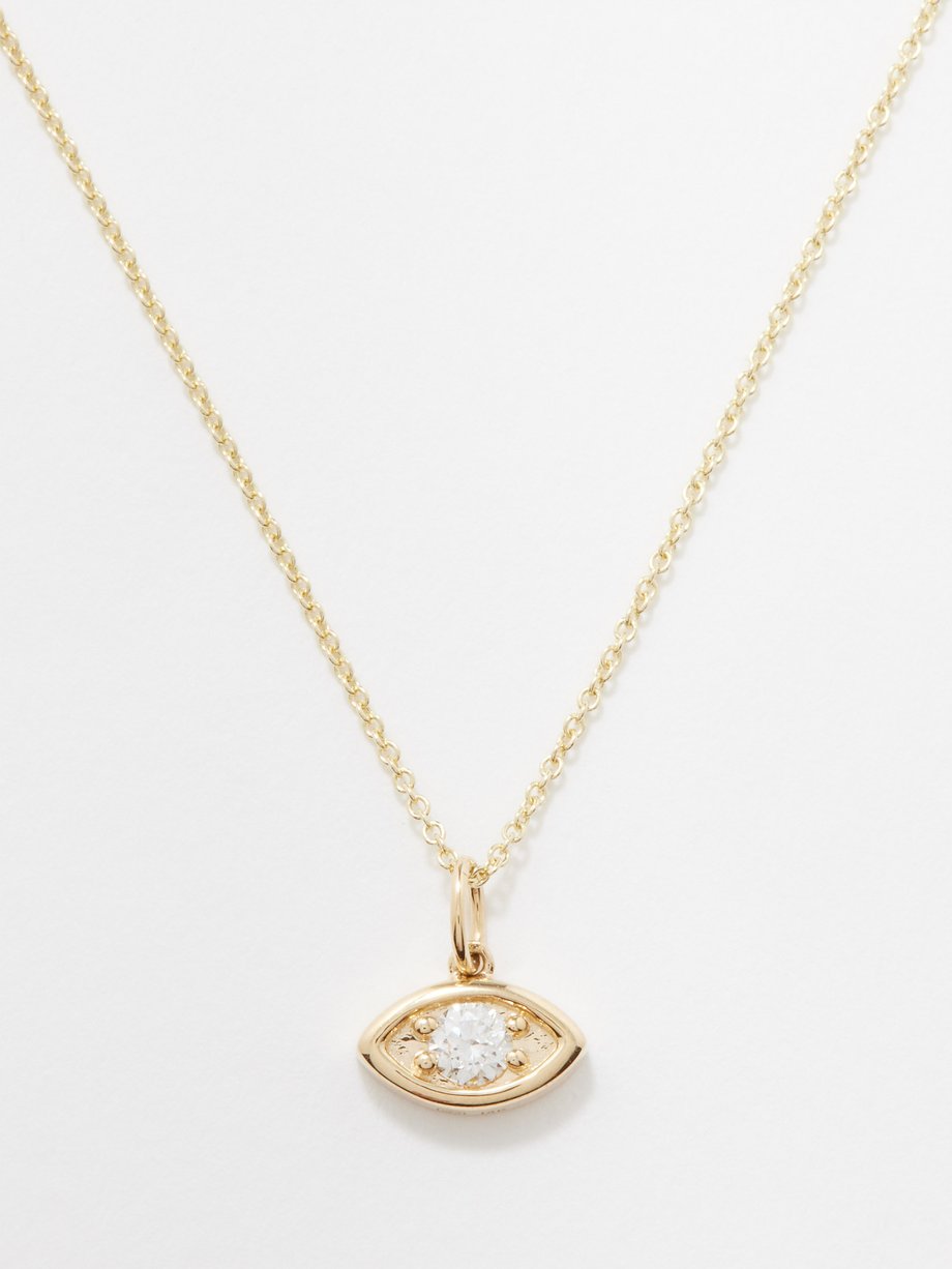Sydney Evan 14kt yellow gold Marquis necklace