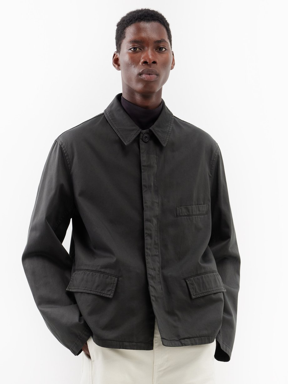 Green Workwear cotton-twill jacket | Lemaire | MATCHESFASHION US