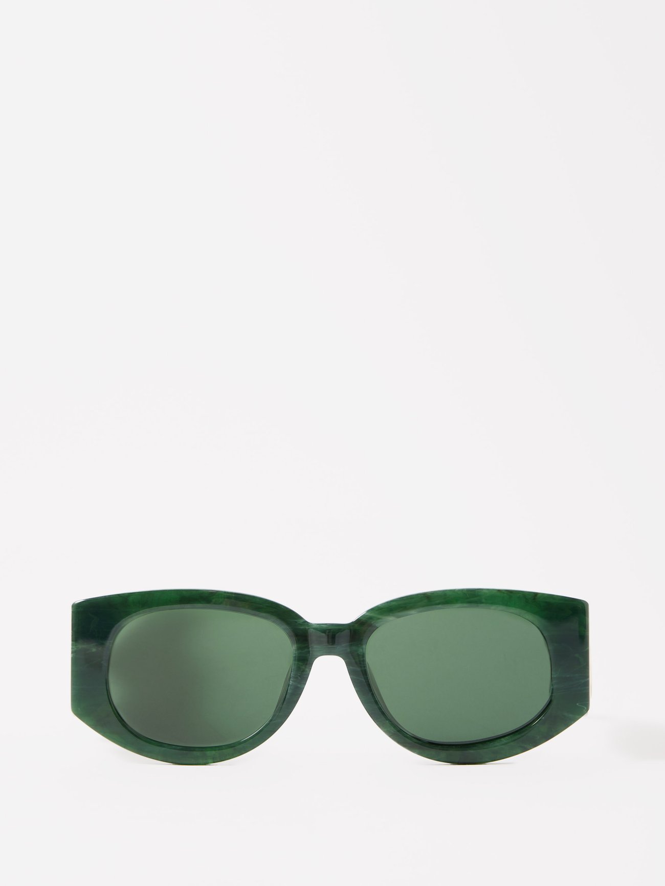 Casablanca Wave Sunglasses Green