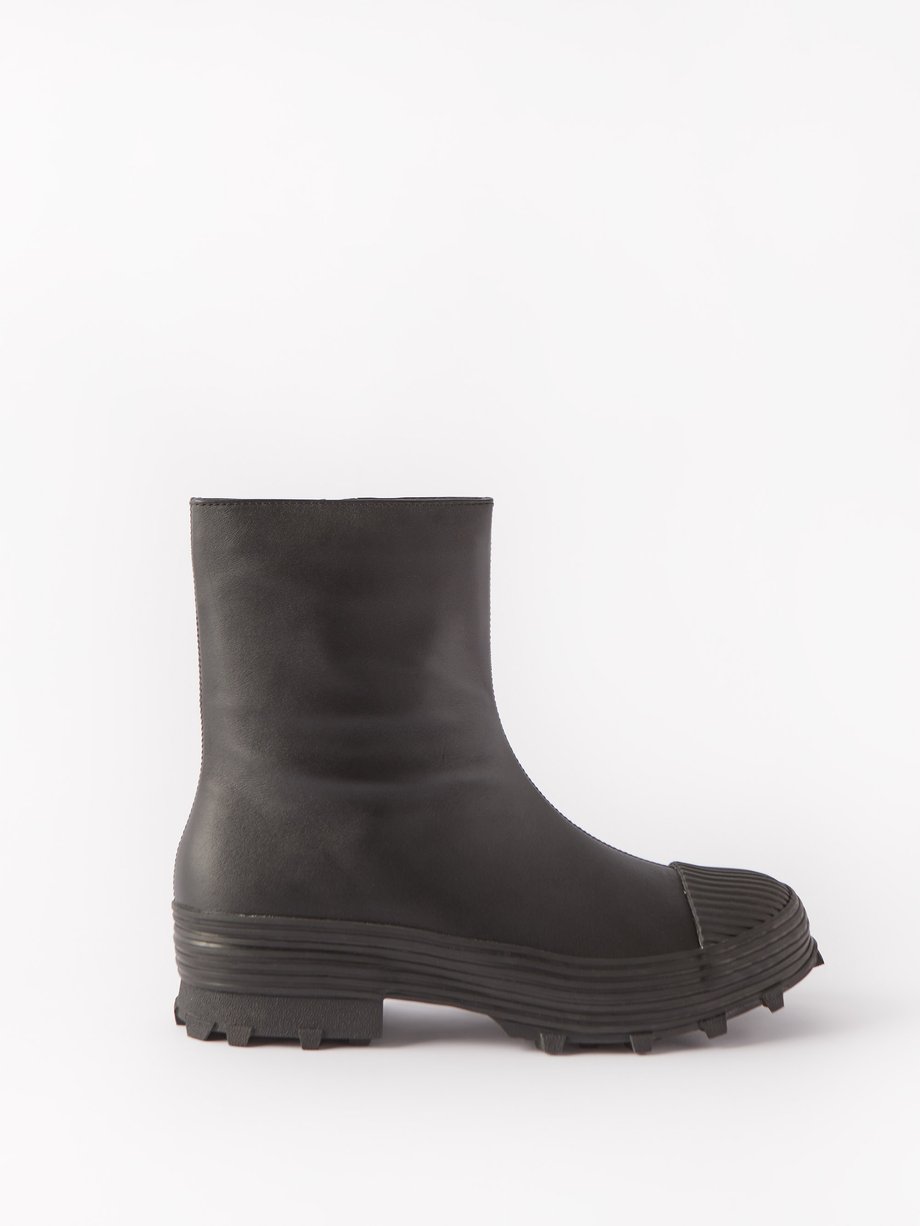 Black Traktori leather ankle boots | CAMPERLAB | MATCHESFASHION UK