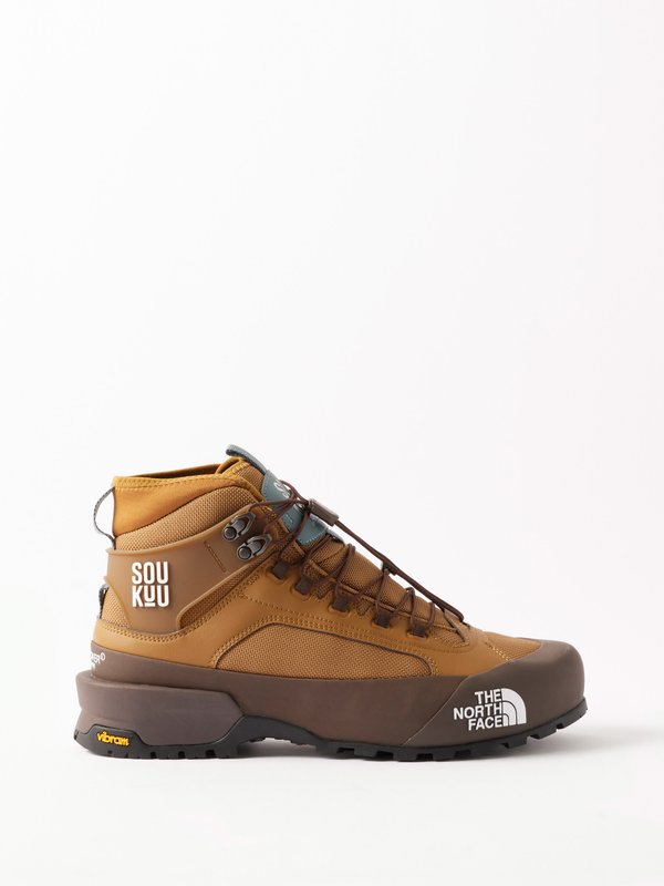 The North Face x Undercover Glenclyffe mesh and faux-leather boots