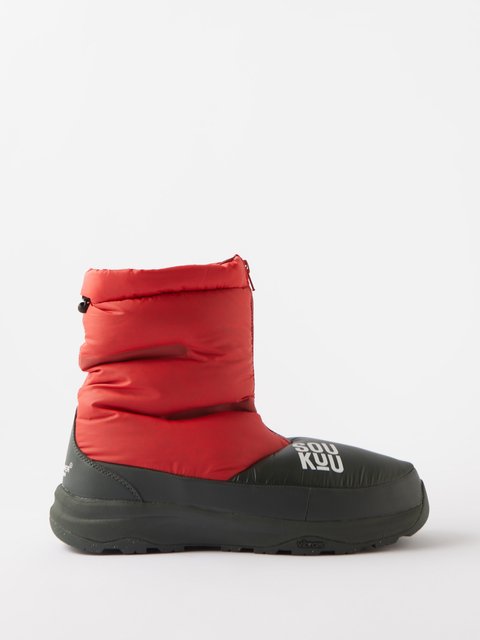 Red Soukuu padded ripstop boots | The North Face x Undercover 