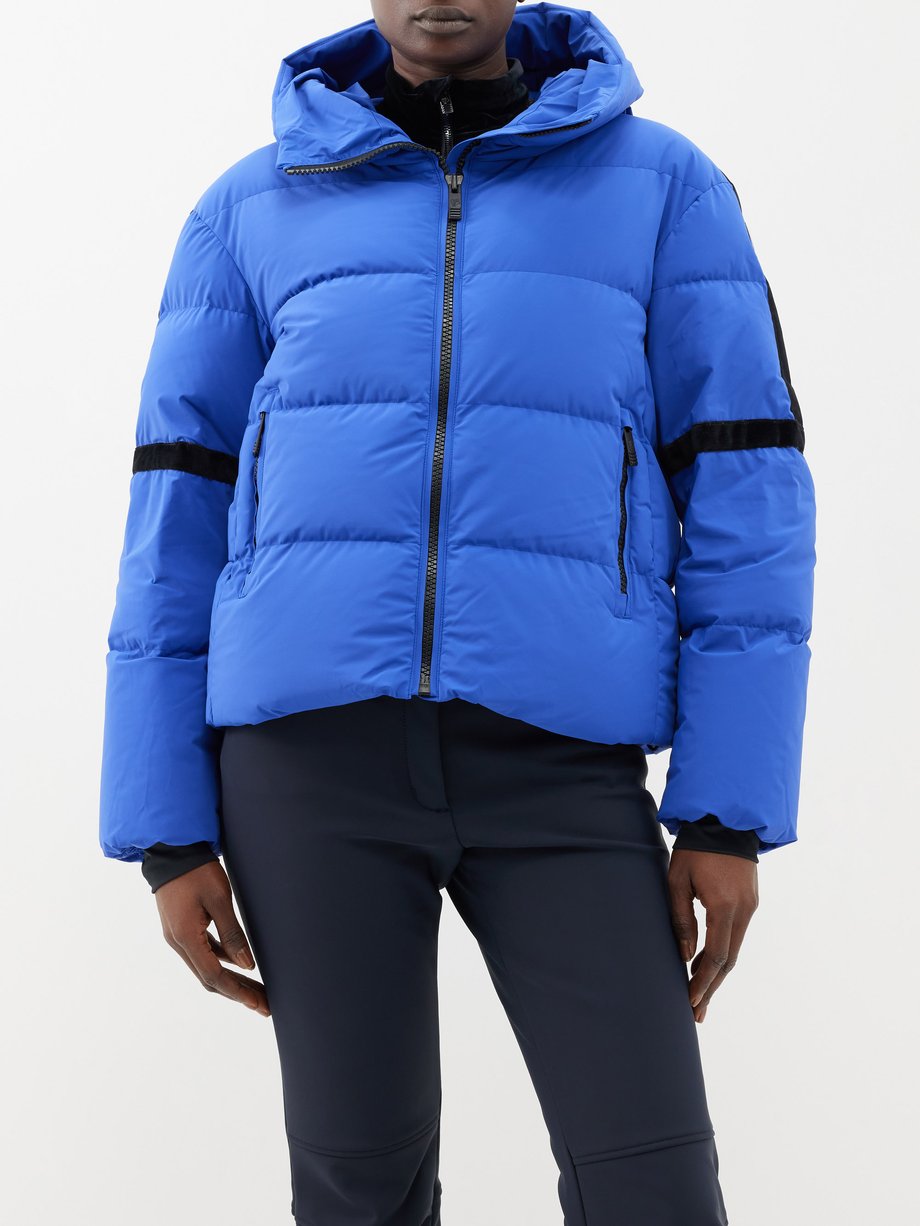 Blue Barsy hooded down ski jacket | Fusalp | MATCHES UK