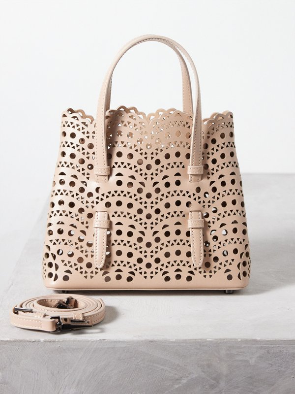 ALAÏA Mina small perforated leather handbag