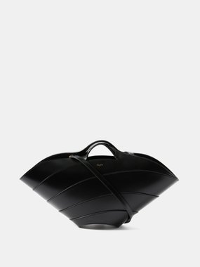 ALAÏA Khaima panelled-leather basket bag