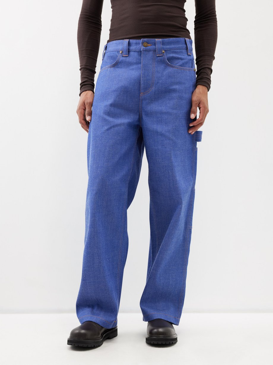 Blue Frankie straight-leg jeans | Meta Campania Collective