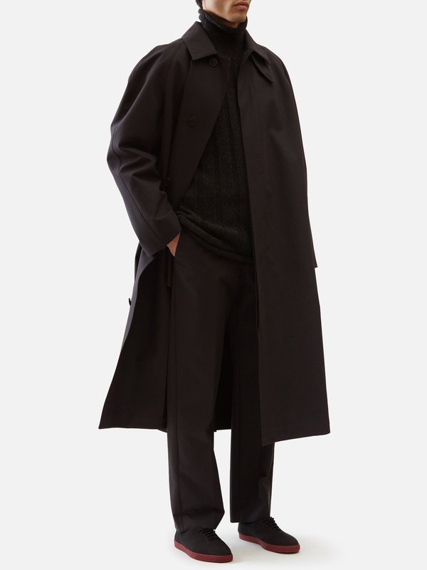 The Row Johnson raglan-sleeve cotton-blend overcoat