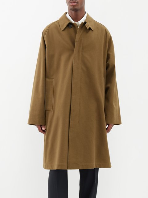 Brown Dunkeld bonded-cotton overcoat | Mackintosh | MATCHES UK