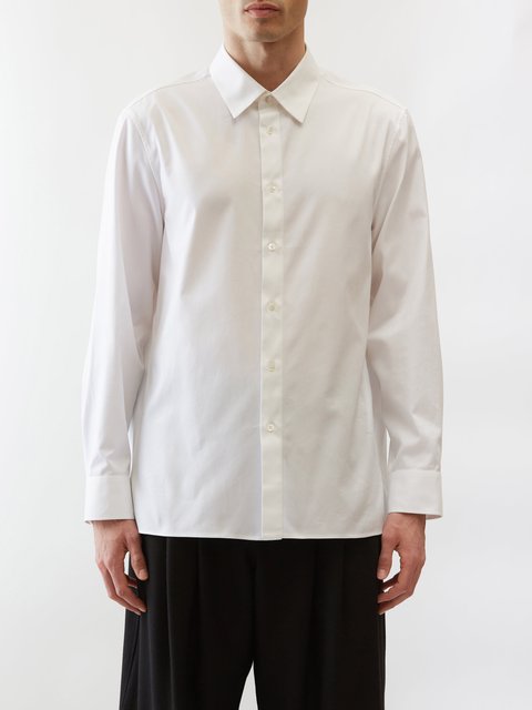 White Classic silk shirt | Our Legacy | MATCHES UK
