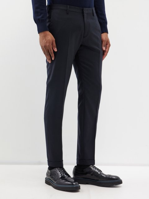 Luxurious Wool Medium Grey Suit Pants – Tomasso Black