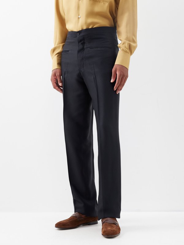 Giuliva Heritage Amedeo technical-blend straight-leg trousers