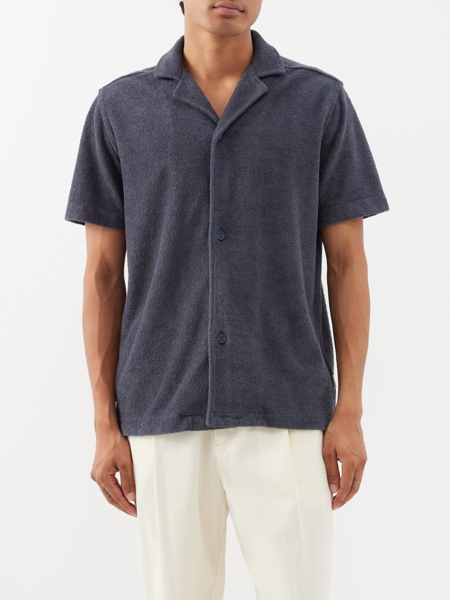 Orlebar Brown Howell cotton-terry shirt
