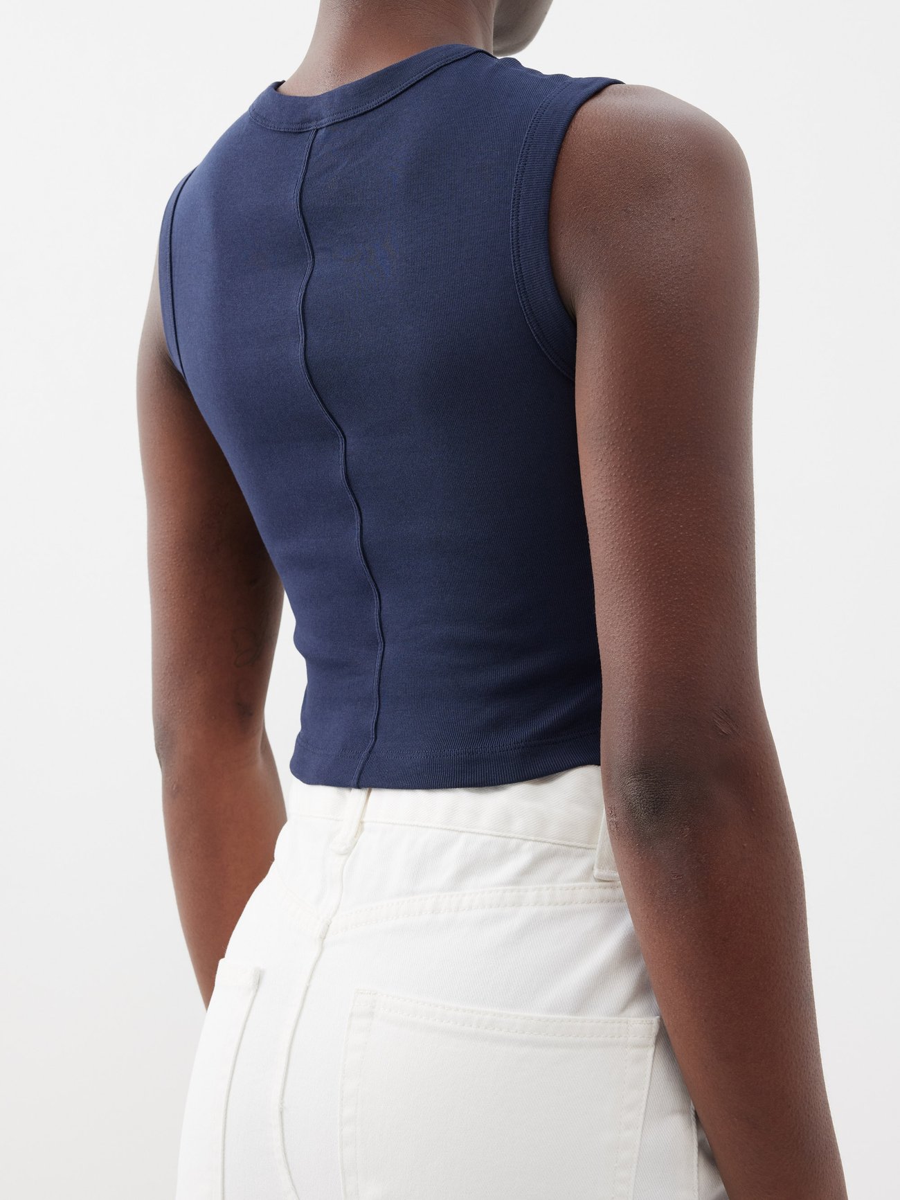 Organic Cotton Cropped Tank Top