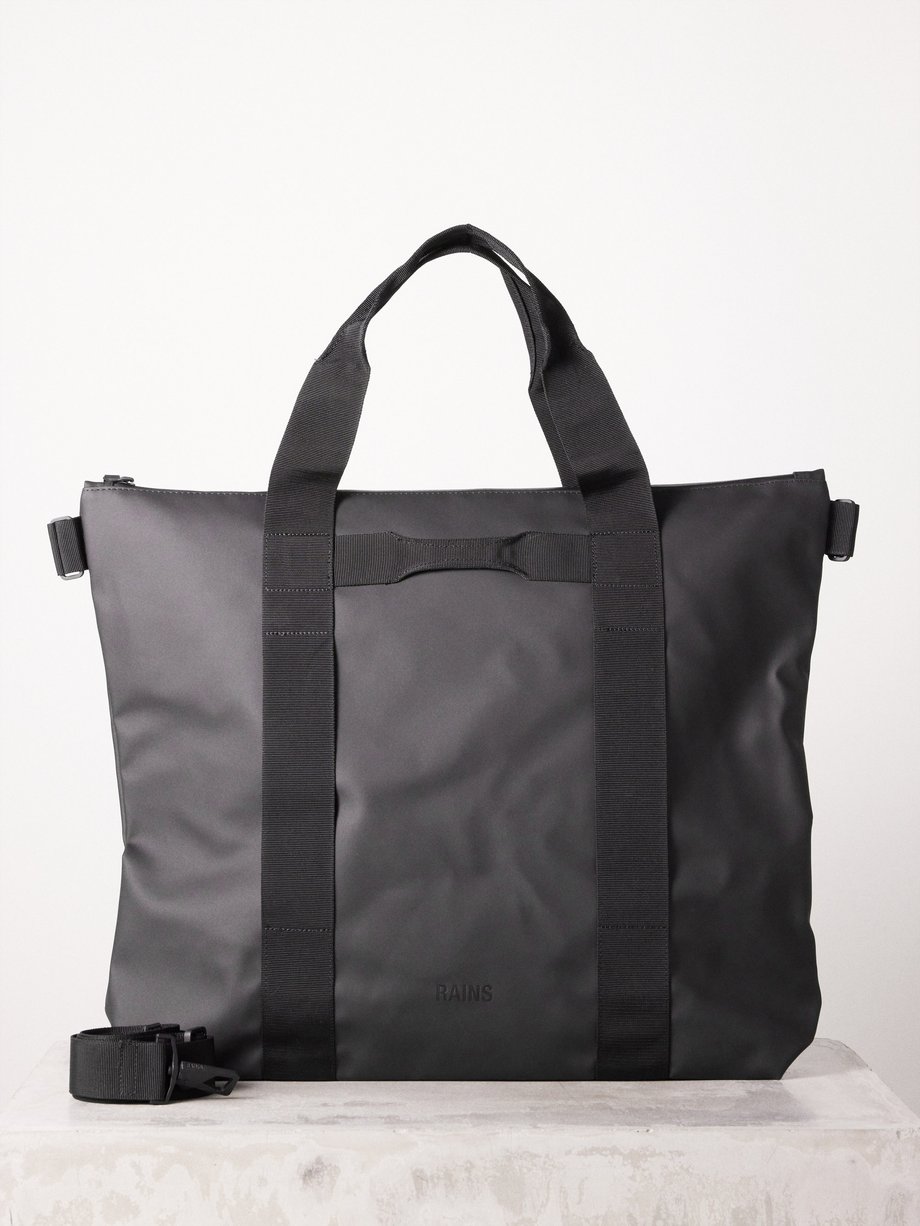 Black Waterproof large tote bag | Rains | MATCHES US