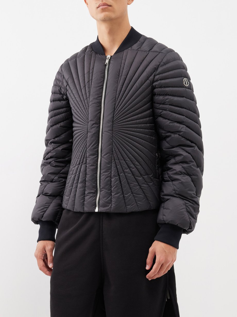 Moncler + Rick Owens Radiance quilted down flight jacket