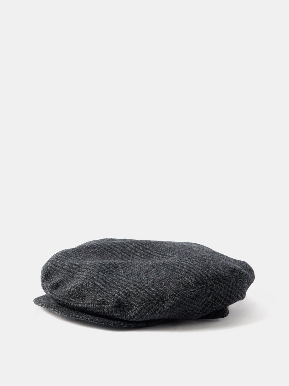 Grey Tweed cupro-blend flat cap | Ralph Lauren Purple Label ...