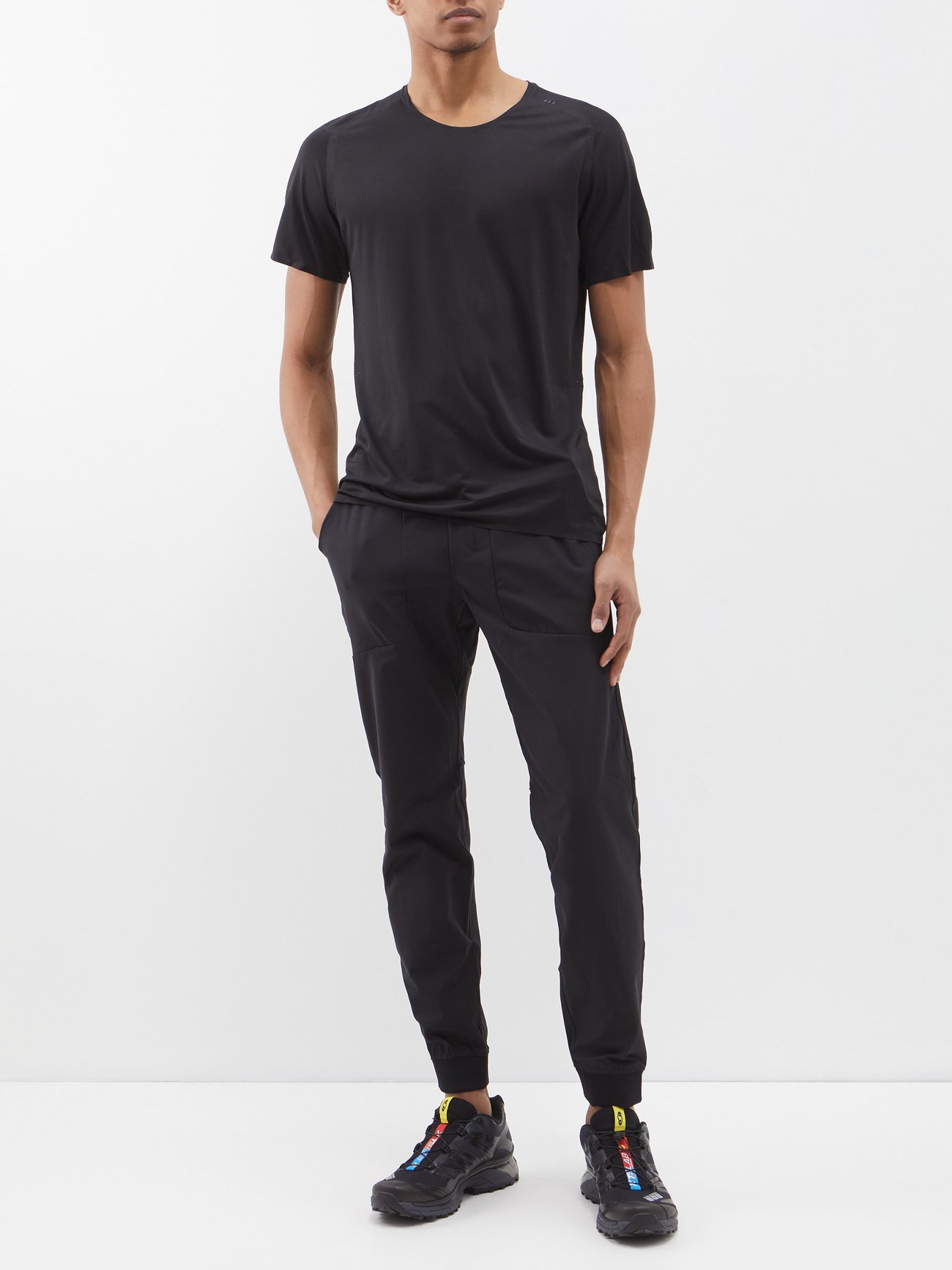 Black ABC jersey track pants | Lululemon | MATCHESFASHION US