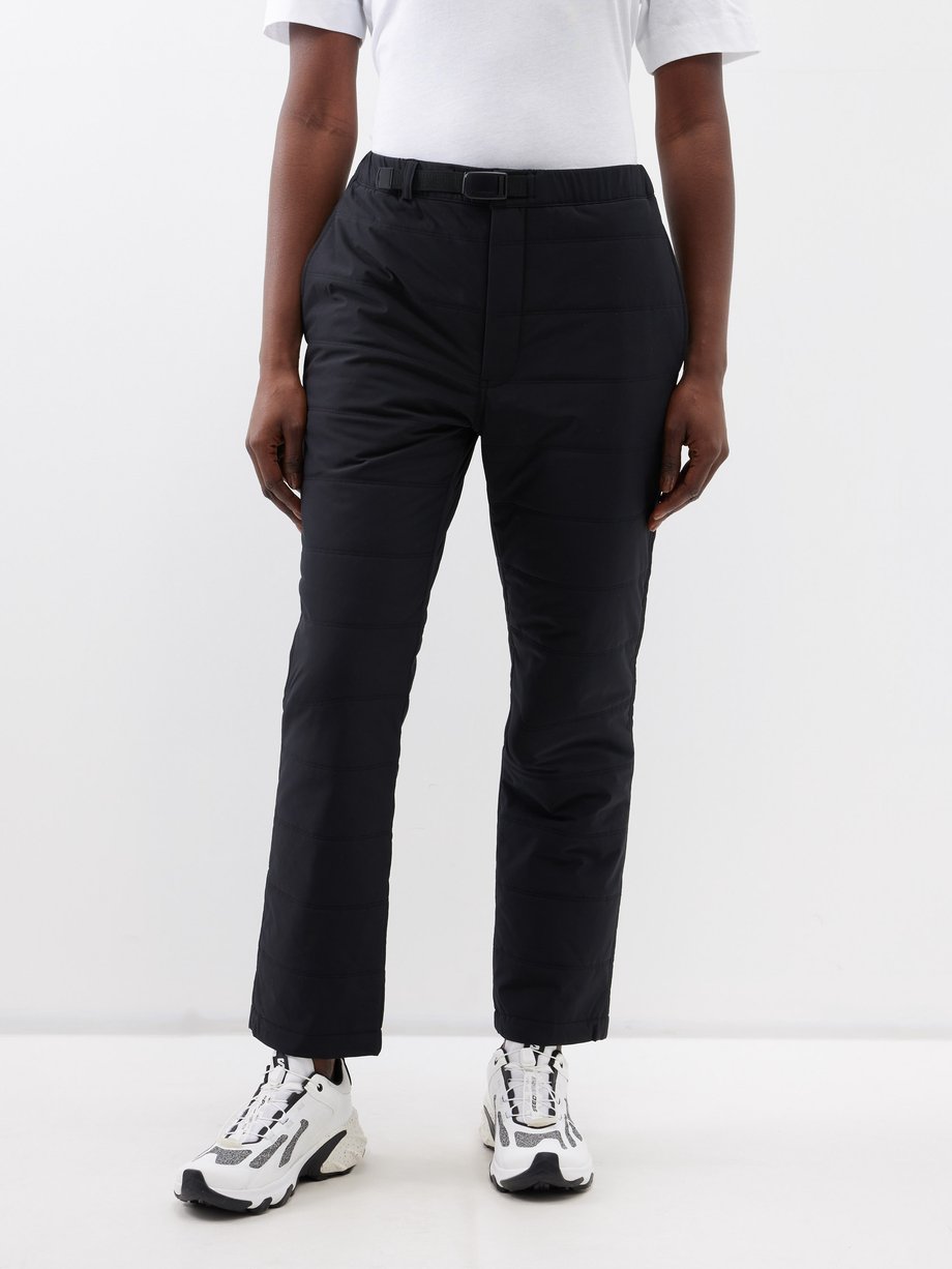 Black Buckled padded trousers, Snow Peak