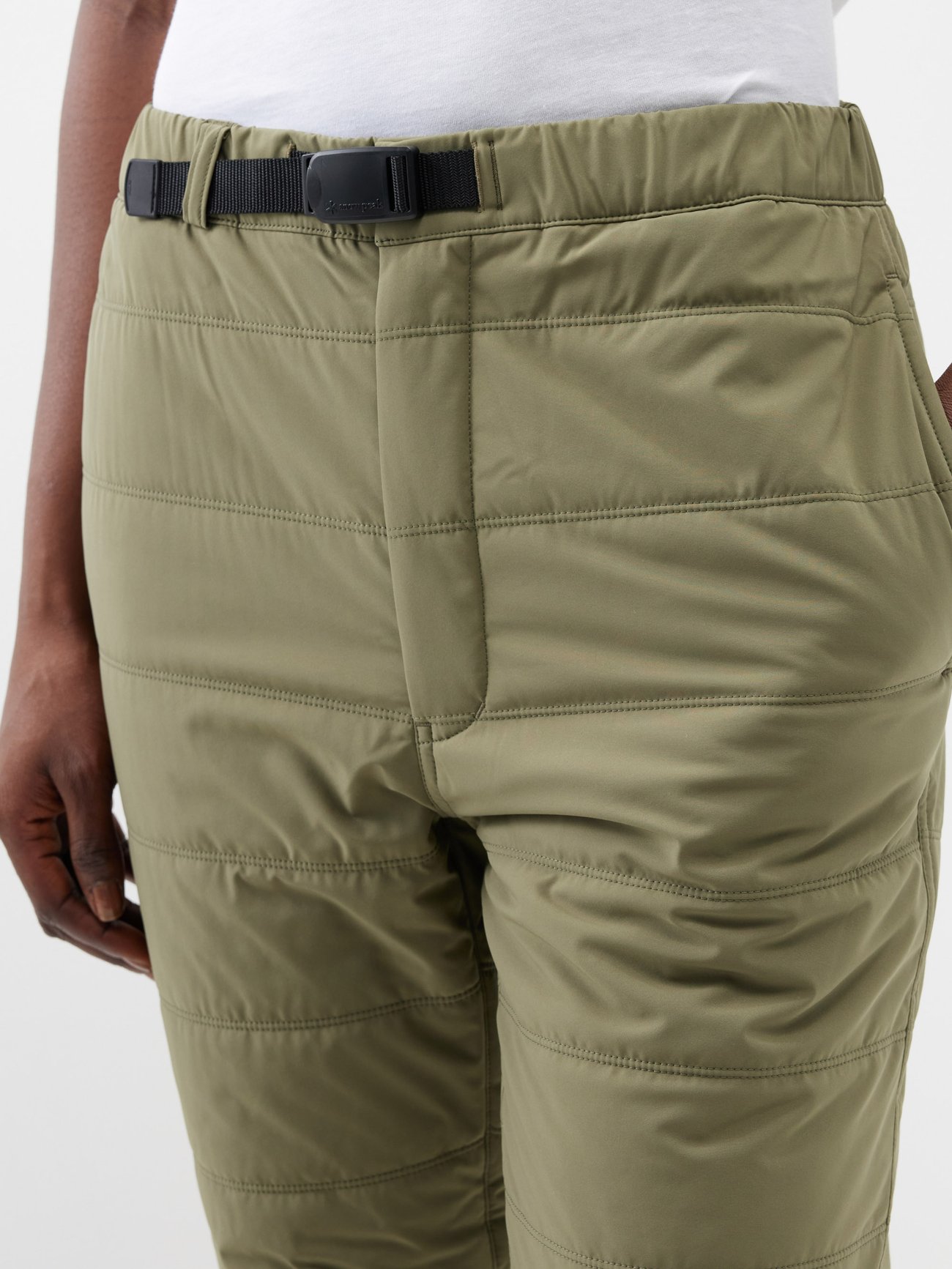 Buckled padded trousers