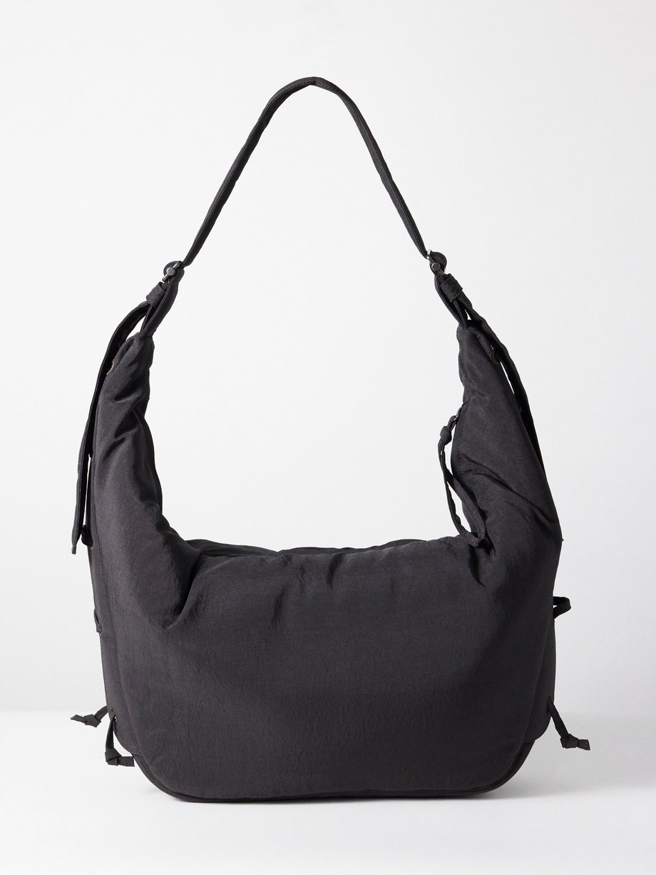 Brown Soft Game padded-nylon cross-body bag | Lemaire
