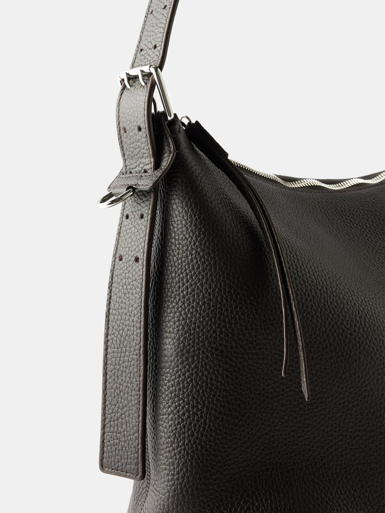 Lemaire Belt Leather Shoulder Bag in Natural