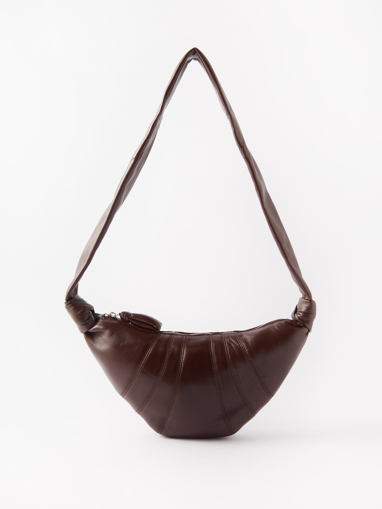 Hobo Shoulder Bag in Dark Brown - LEMAIRE - Lemaire-EU