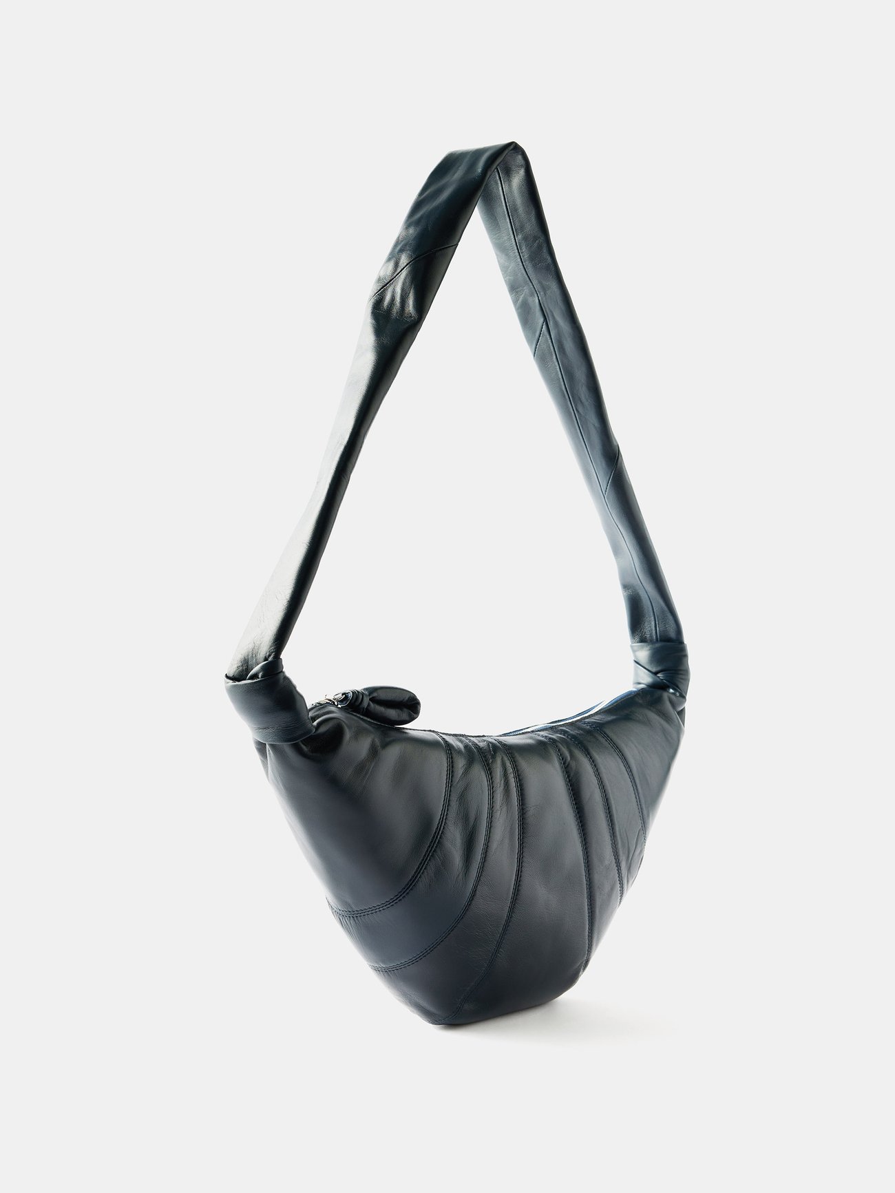 Medium Leather Croissant Shoulder Bag