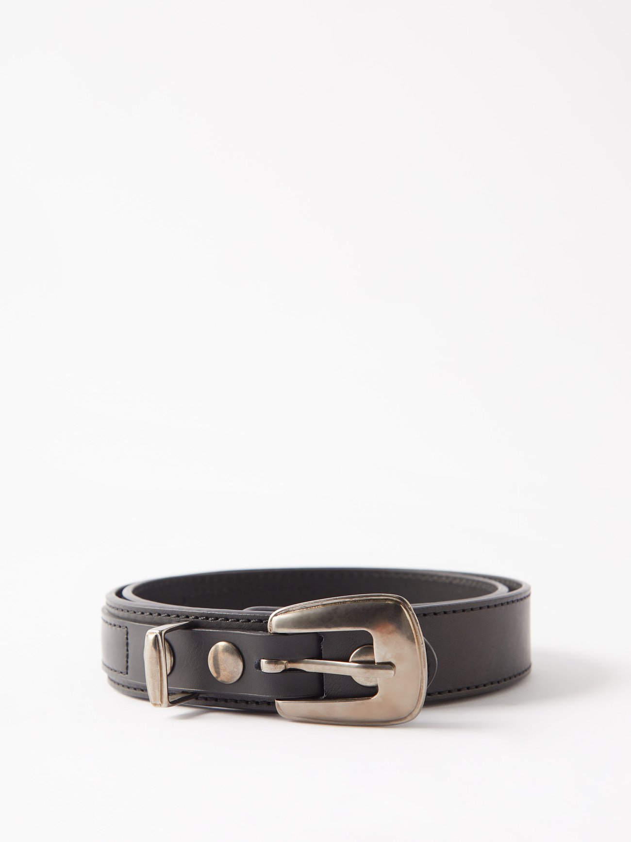 Western leather belt