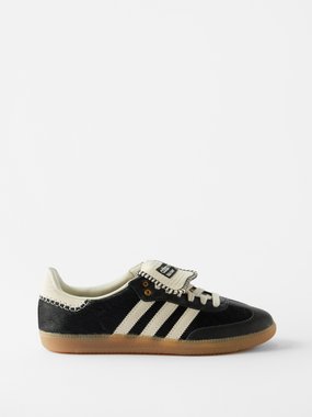 Adidas X Wales Bonner Wales Bonner Samba leather and calf hair trainers