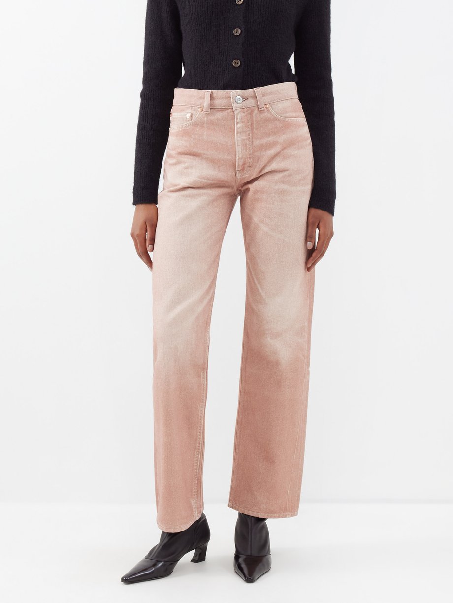 Pink Third Cut Digital Rust straight-leg jeans | OUR LEGACY | MATCHES UK