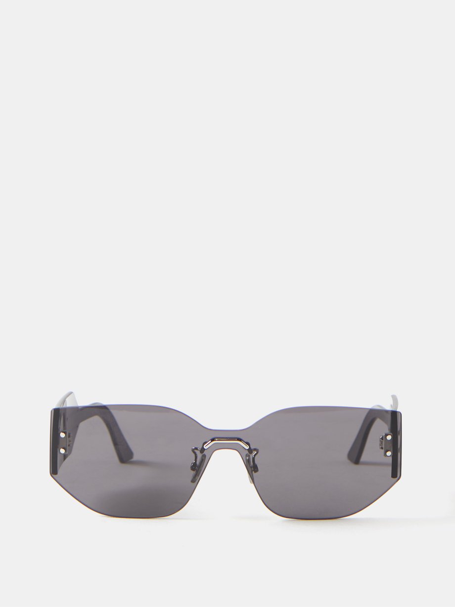DIOR DiorClub M6U shield-lens oval sunglasses
