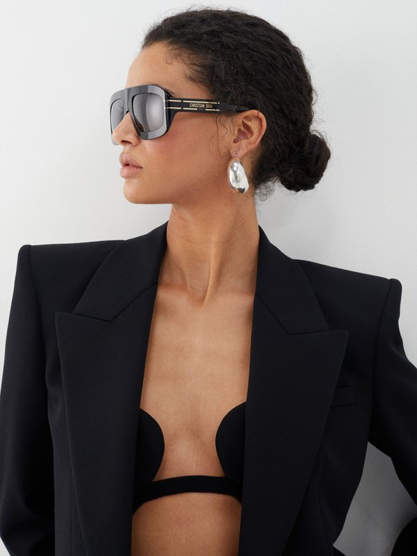 DIOR DiorSignature M1U oversized acetate sunglasses