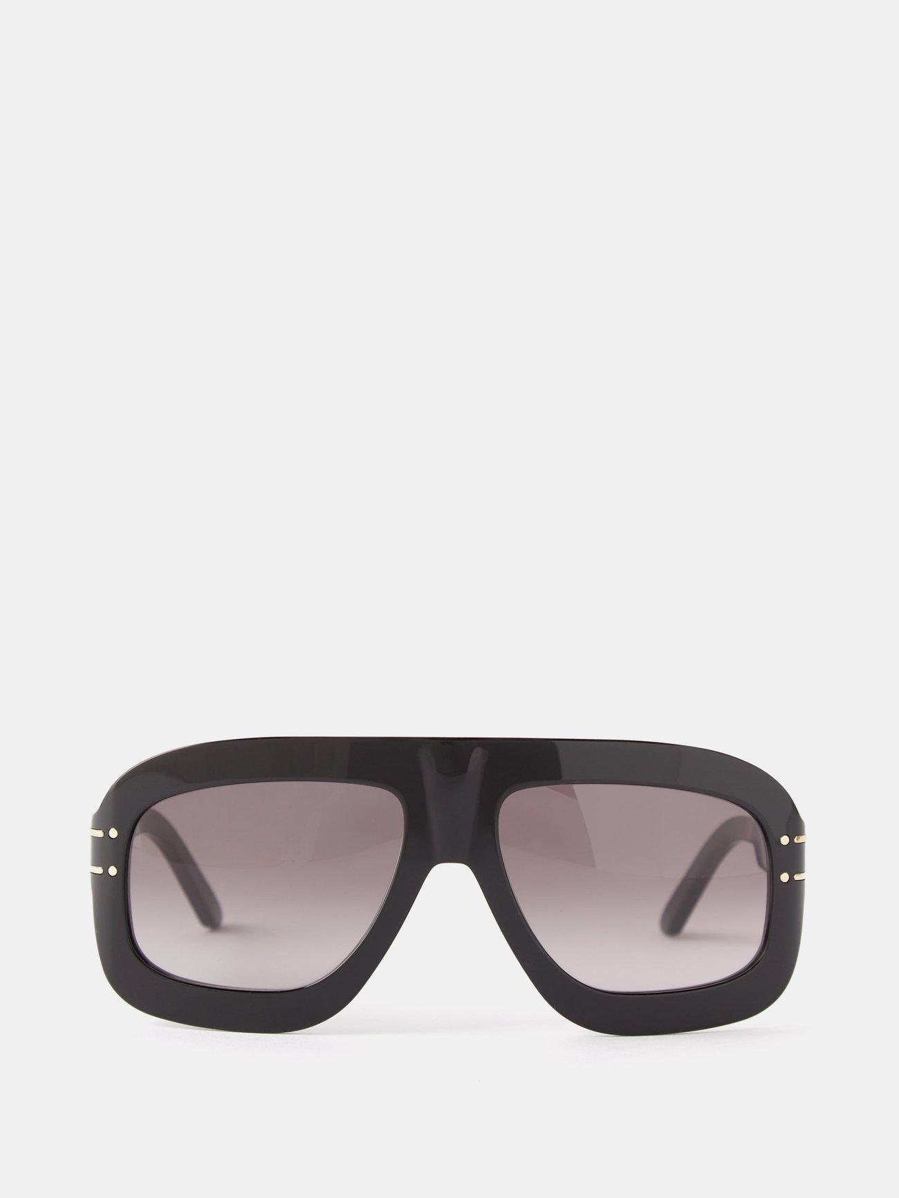 Black DiorSignature M1U oversized acetate sunglasses