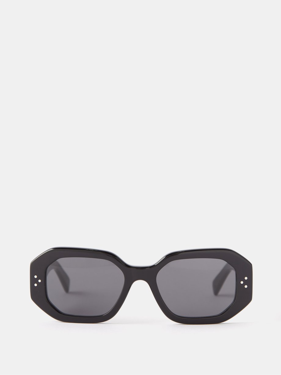 Black Square acetate sunglasses | Celine Eyewear | MATCHES UK