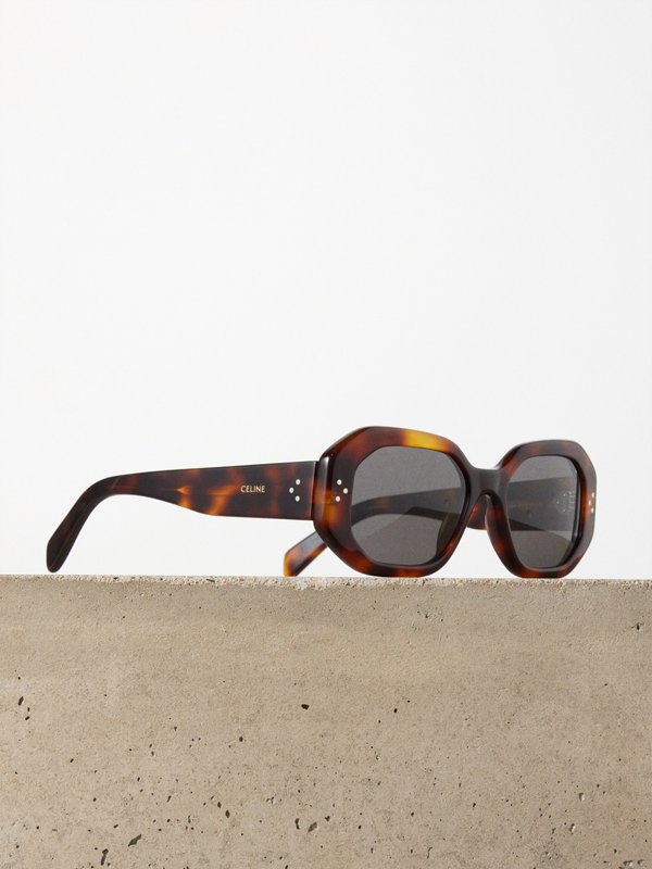 Celine Eyewear Square tortoiseshell acetate sunglasses