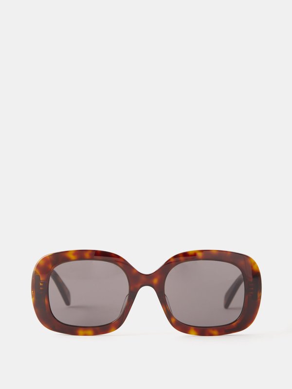 Celine Eyewear Triomphe round acetate sunglasses