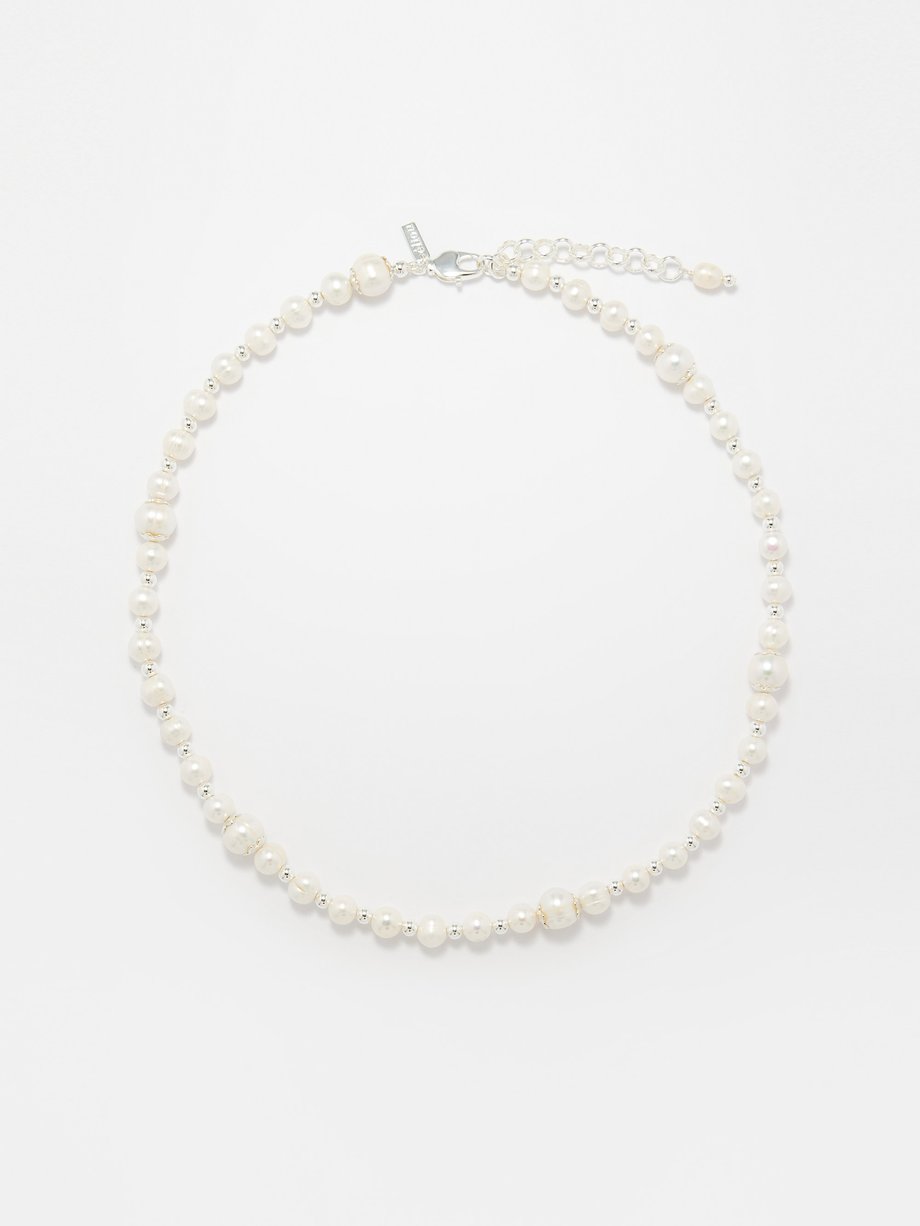 White Teresa pearl & sterling-silver necklace | éliou | MATCHES UK