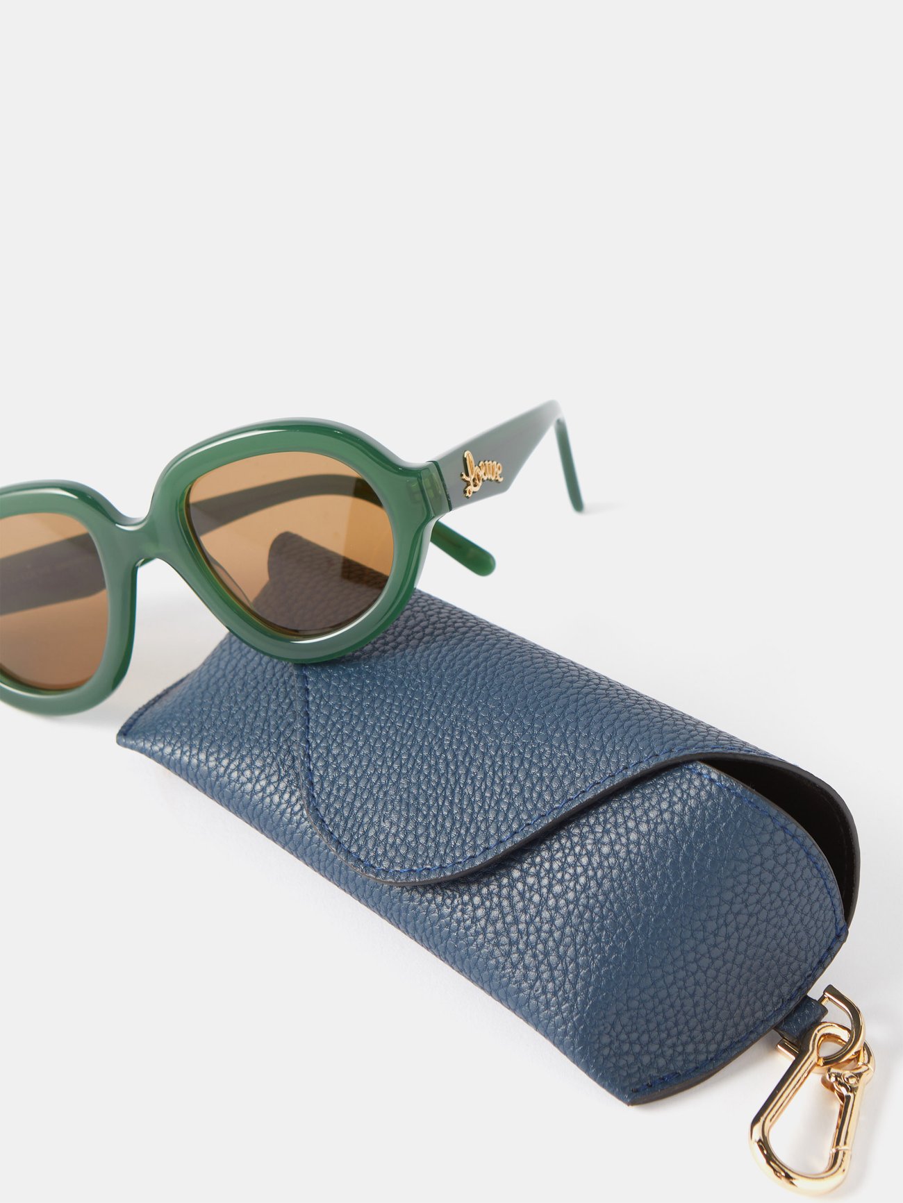 Screen sunglasses in acetate Marble Green - LOEWE