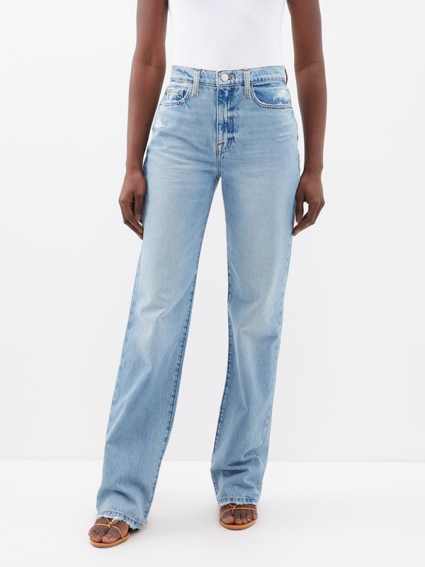 Blue Le Jane straight-leg jeans | FRAME | MATCHES UK