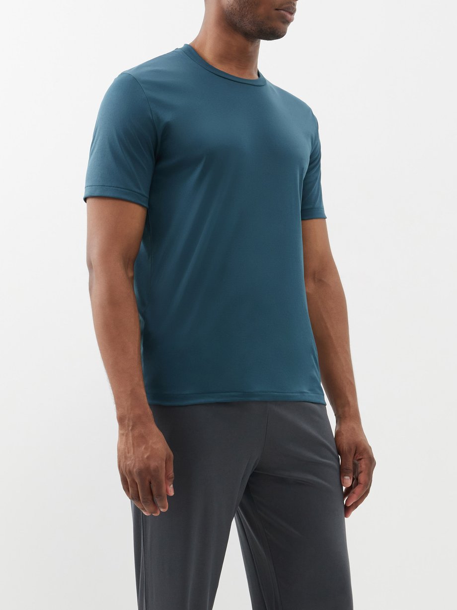 Blue Sea Island-cotton crew-neck T-shirt | Zimmerli