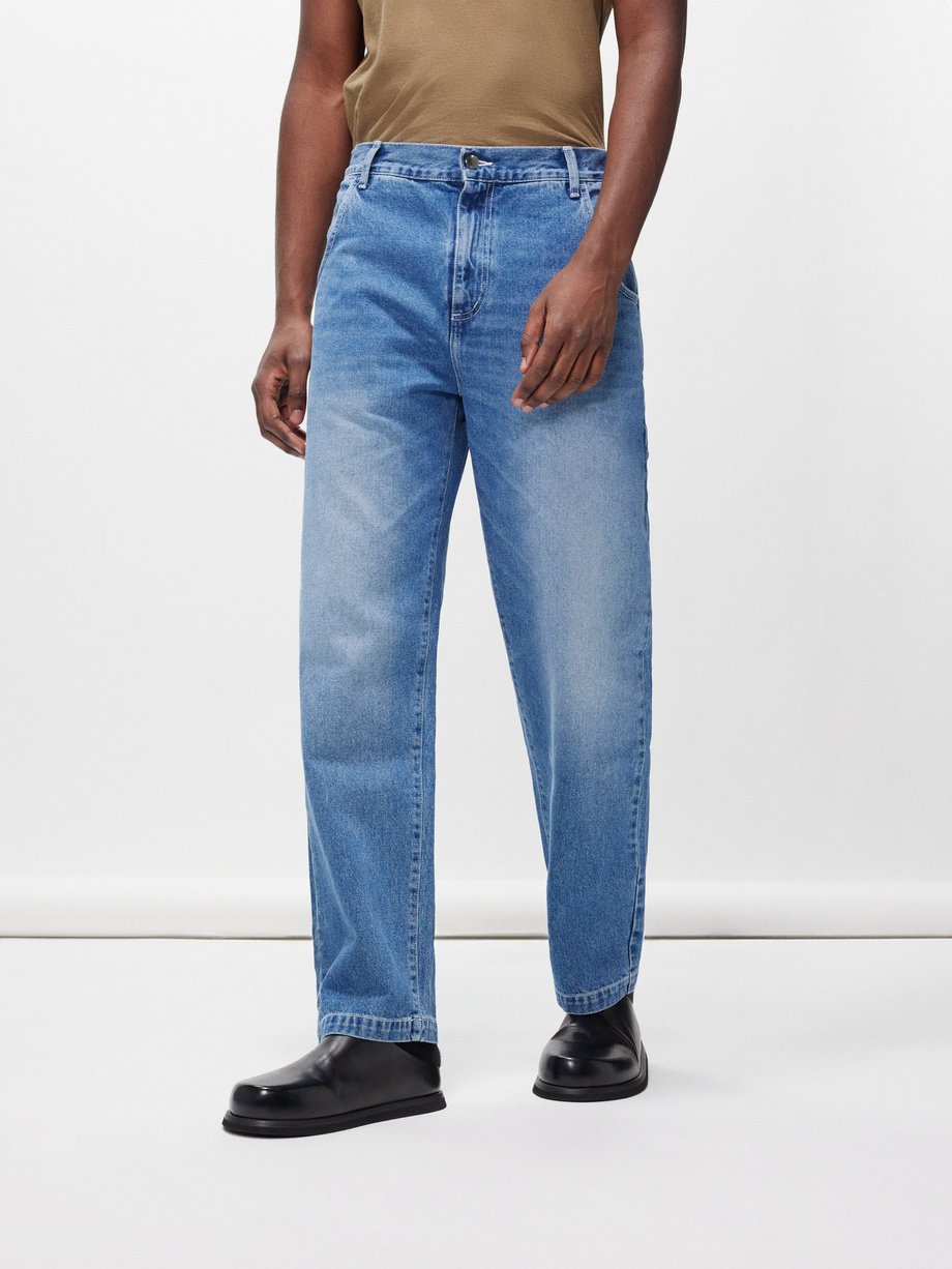Blue Straight-fit jeans, mfpen