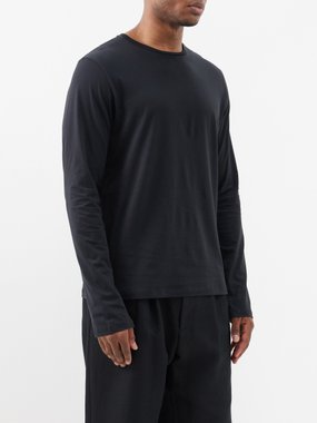 Raey Recycled cotton-blend long-sleeve T-shirt